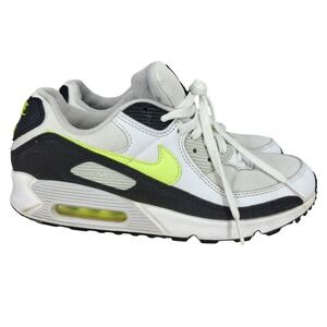 Nike Air Max 90 Running Shoes Mens 9 White Volt Sneakers Trainers CZ1846-100‎